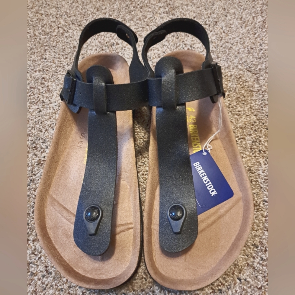 Birkenstock Black and Brown Women's Sandals
